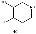 4-氟哌啶-3-醇盐酸 结构式