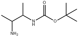 N-(3-氨基丁-2-基)氨基甲酸叔丁酯 结构式