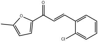 (2E)-3-(2-chlorophenyl)-1-(5-methylfuran-2-yl)prop-2-en-1-one 结构式