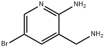 3-(氨甲基)-5-溴-2-吡啶胺 结构式