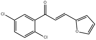 (2E)-1-(2,5-dichlorophenyl)-3-(furan-2-yl)prop-2-en-1-one 结构式