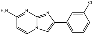 2-(3-CHLOROPHENYL)IMIDAZO[1,2-A]PYRIMIDIN-7-AMINE 结构式
