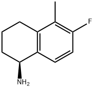 (1S)-6-FLUORO-5-METHYL-1,2,3,4-TETRAHYDRONAPHTHYLAMINE 结构式