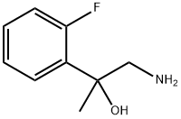 1-氨基-2-(2-氟苯基)丙-2-醇 结构式