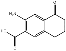 3-amino-5-oxo-5,6,7,8-tetrahydronaphthalene-2-carboxylic acid 结构式