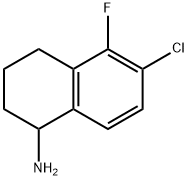 6-CHLORO-5-FLUORO-1,2,3,4-TETRAHYDRONAPHTHYLAMINE 结构式