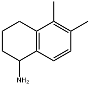 5,6-二甲基-1,2,3,4-四氢萘-1-胺 结构式