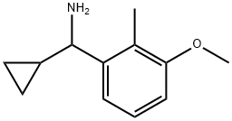 CYCLOPROPYL(3-METHOXY-2-METHYLPHENYL)METHANAMINE 结构式