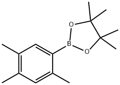 4,4,5,5-四甲基-2-(2,4,5-三甲基苯基)-1,3,2-二氧硼烷 结构式