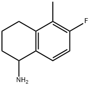 6-FLUORO-5-METHYL-1,2,3,4-TETRAHYDRONAPHTHALEN-1-AMINE 结构式