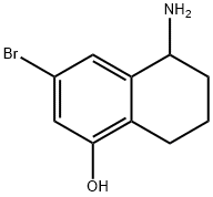 5-AMINO-3-BROMO-5,6,7,8-TETRAHYDRONAPHTHALEN-1-OL 结构式