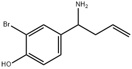 4-(1-AMINOBUT-3-EN-1-YL)-2-BROMOPHENOL 结构式