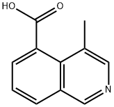 4-甲基异喹啉-5-羧酸 结构式