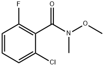 2-氯-6-氟-N-甲氧基-N-甲基苯甲酰胺 结构式