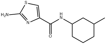 4-THIAZOLECARBOXAMIDE, 2-AMINO-N-(3-METHYLCYCLOHEXYL)- 结构式