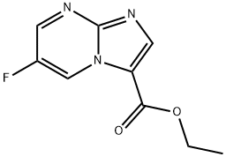 ETHYL 6-FLUOROIMIDAZO[1,2-A]PYRIMIDINE-3-CARBOXYLATE 结构式