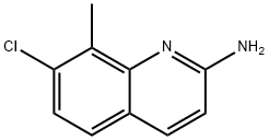 7-氯-8-甲基喹啉-2-胺 结构式