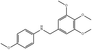 N-(4-methoxyphenyl)-(3,4,5-trimethoxybenzyl)amine 结构式
