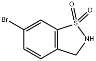 6-溴-2,3-二氢苯并[D]异噻唑 1,1-二氧 结构式