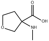 3-(甲氨基)氧杂环戊烷-3-羧酸 结构式