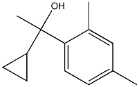 1-cyclopropyl-1-(2,4-dimethylphenyl)ethanol 结构式