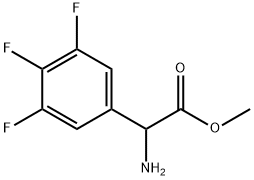 2-氨基-2-(3,4,5-三氟苯基)乙酸甲酯 结构式