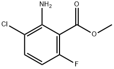 2-氨基-3-氯-6-氟苯甲酸甲酯 结构式