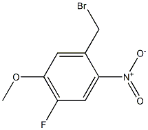 1-(溴甲基)-4-氟-5-甲氧基-2-硝基苯 结构式