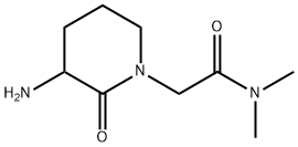 2-(3-胺-2-氧代哌啶-1-基)-N,N-二甲基乙酰胺 结构式