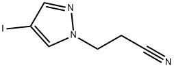 3-(4-碘-1H-吡唑-1-基)丙腈 结构式