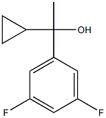 1-cyclopropyl-1-(3,5-difluorophenyl)ethanol 结构式