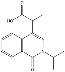 2-(3-Isopropyl-4-oxo-3,4-dihydro-phthalazin-1-yl)-propionic acid 结构式