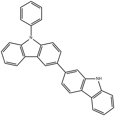 9'-苯基-2,3'-联咔唑 结构式