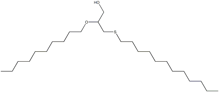 1-Propanol, 2-(decyloxy)-3-(dodecylthio)- 结构式