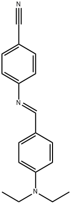 4-{[4-(diethylamino)benzylidene]amino}benzonitrile 结构式