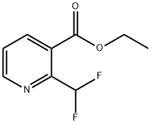 2-Difluoromethyl-nicotinic acid ethyl ester 结构式