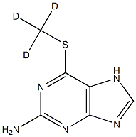 6-(trideuteriomethylsulfanyl)-7H-purin-2-amine 结构式