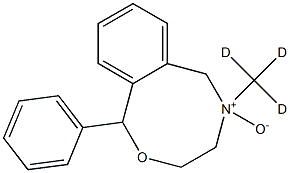 5-oxido-1-phenyl-5-(trideuteriomethyl)-1,3,4,6-tetrahydro-2,5-benzoxazocin-5-ium 结构式