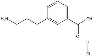 3-（3-丙氨基）苯甲酸盐酸盐 结构式