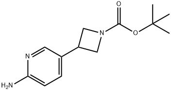 TERT-BUTYL 3-(6-AMINOPYRIDIN-3-YL)AZETIDINE-1-CARBOXYLATE 结构式