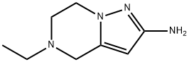 5-乙基-4,5,6,7-四氢吡唑并[1,5-A]吡嗪-2-胺 结构式