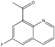 1-(6-氟喹啉-8-基)乙酮 结构式