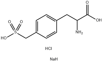 DL-4-磺甲基苯丙氨酸盐酸盐单钠盐 结构式