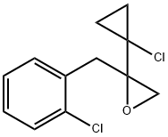 2-(2-氯苄基)-2-(1-氯环丙基)环氧乙烷 结构式