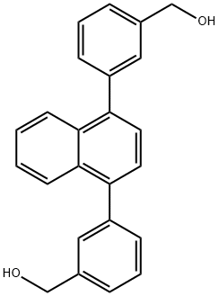 (NAPHTHALENE-1,4-DIYLBIS(3,1-PHENYLENE))DIMETHANOL 结构式