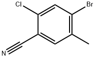 4-BROMO-2-CHLORO-5-METHYLBENZONITRILE 结构式