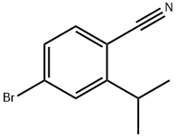 4-溴-2-异丙基苯甲腈 结构式