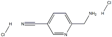 6-(氨基甲基)吡啶-3-甲腈二盐酸盐 结构式