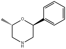 (2S,6S)-2-甲基-6-苯基吗啉 结构式