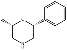 (2S,6R)-2-甲基-6-苯基吗啉 结构式